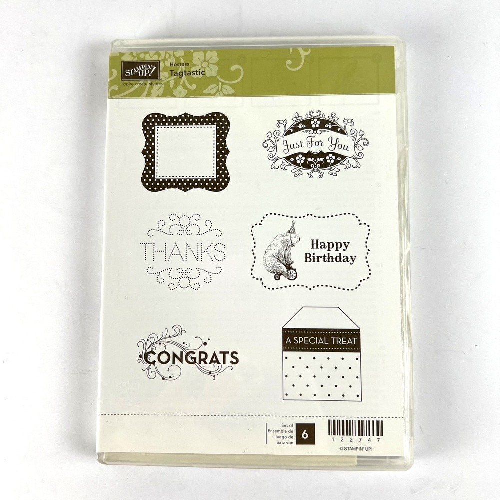STAMPIN UP Tagtastic Set 122747 Scrapbooking‎ Art 6 Stamps